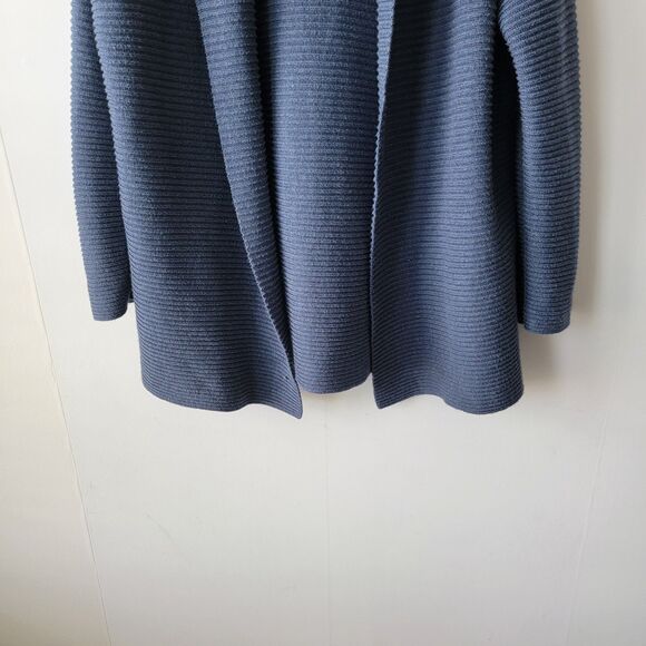 J.mclaughlin womens Ribbed Knit Open Front Cardigan Sweater size M cozy - Picture 4 of 7